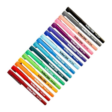 Artline 200 Fineliner 0.4 Mm Ince Uçlu Yazı Ve Çizim Kalemi 10 Re