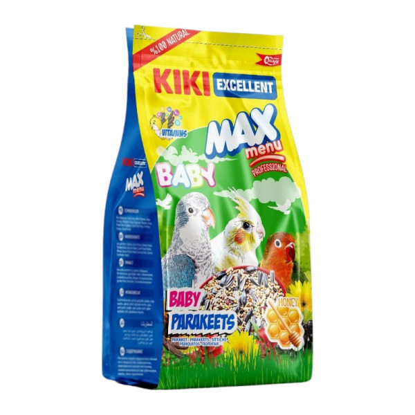 Kiki Excellent Kuş Max Menu Baby Parekets Yavru Paraket Kuşu Yemi 500 Gr. Kb304