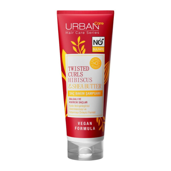 URBAN Care Hibiscus&Shea Butter Kıvırcık ve Dalgalı Saçlara Özel Saç Bakım Şampuanı-Sülfatsız-250ML