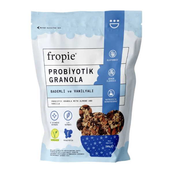 FROPİE Badem Vanilya Probiyotik Granola 200 gr