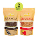 Mom's Natural Foods 2'Lİ GRANOLA - ÇİLEK CHIA 360 G - KAKAO FINDIK 360 G