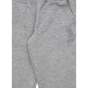 U.S. Polo Assn. Gri Melanj Erkek Çocuk Düz Sweatpant
