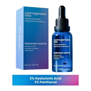 Cosmogenesis Labs Yoğun Nemlendirici Hyaluronik Asit Cilt Serumu 30ml Vegan Kırışıklık Karşıtı (%2 Hyaluronic Acid)